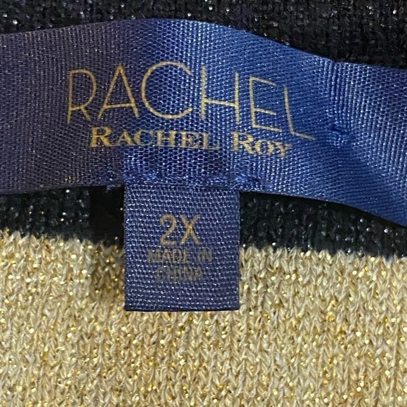 Rachel Roy Women's Plus Size Veda Stripe Sweater - Picture 7 of 7